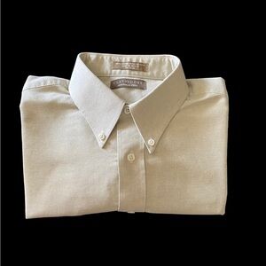 CLAYBROOK-WRINKLE FREE-BUTTON FRINT SHIRT -MENS SIZE LARGE-16